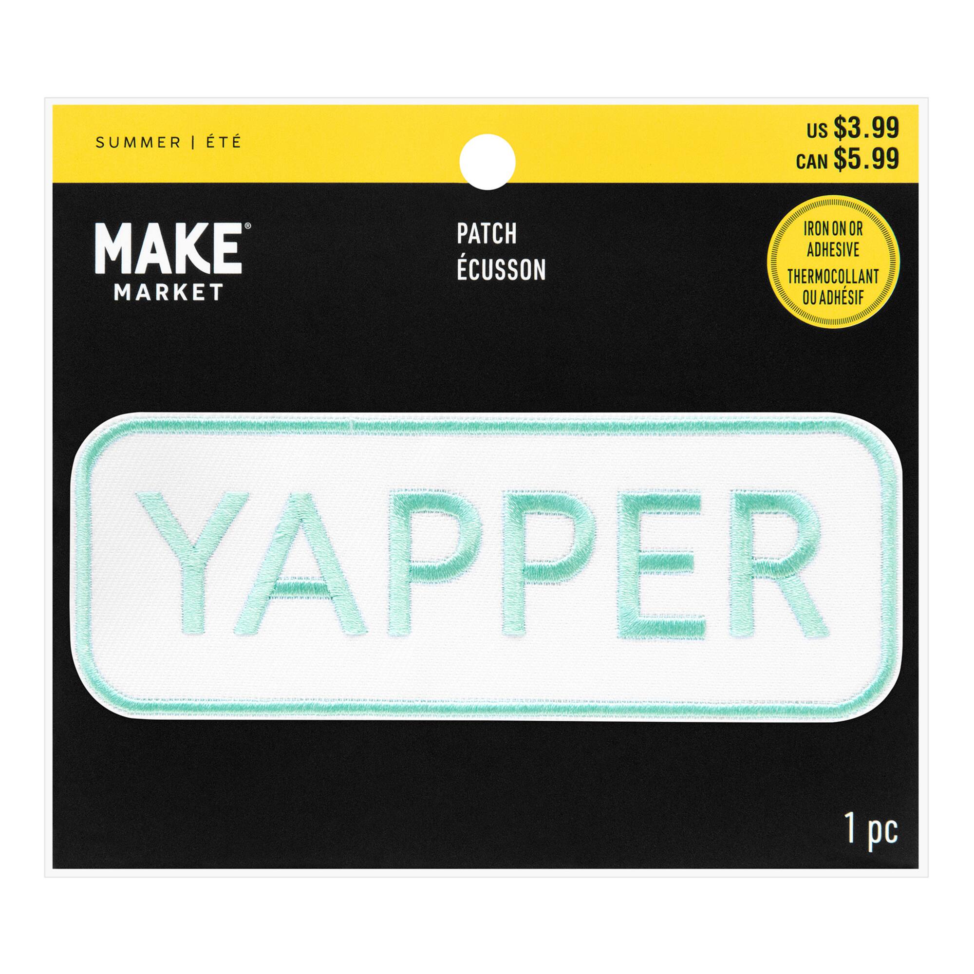 Summer Yapper Iron-On & Adhesive Embroidered Patch by Make Market®